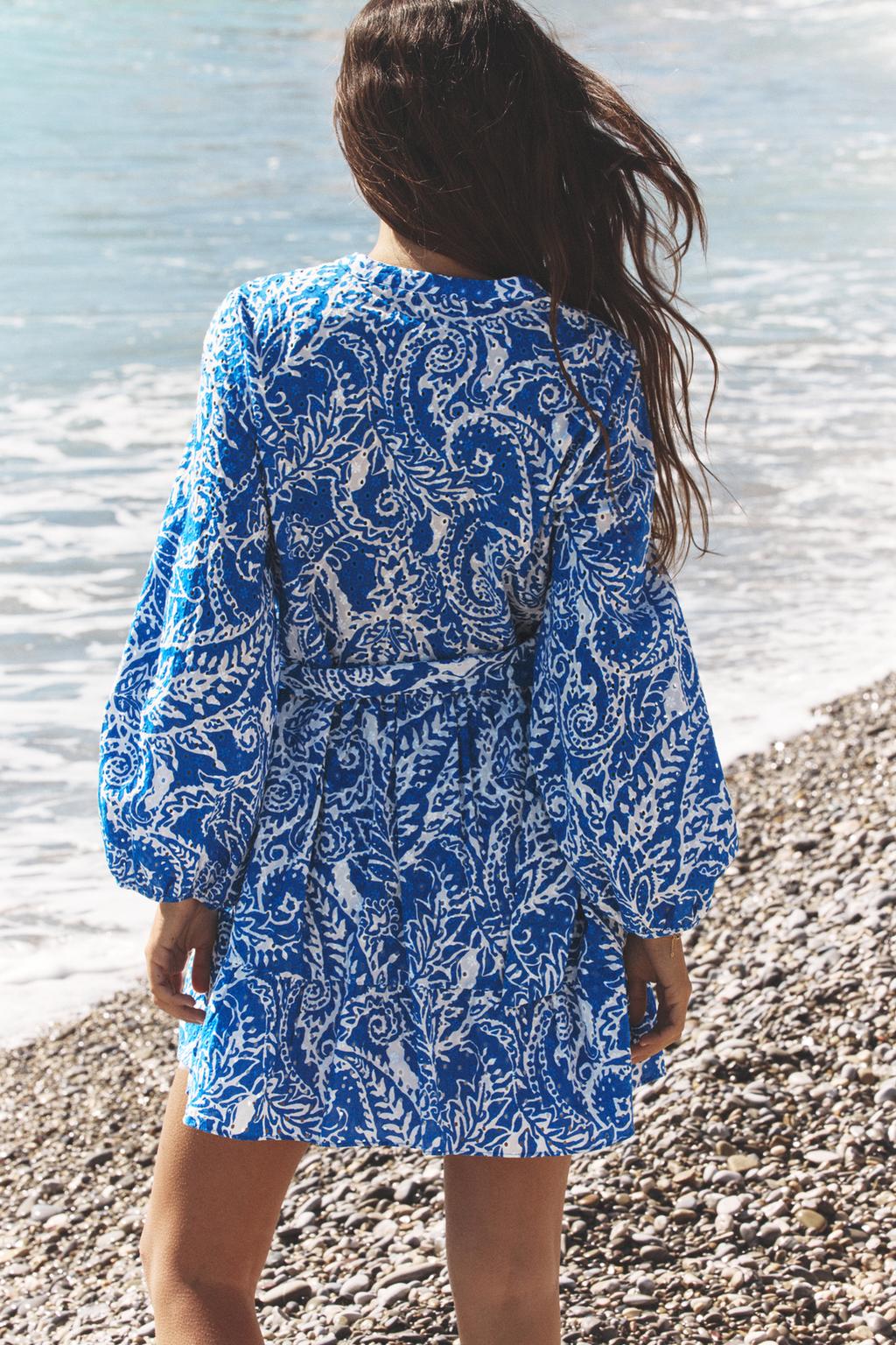 CHARLOTTE | Boho Belted Mini Dress