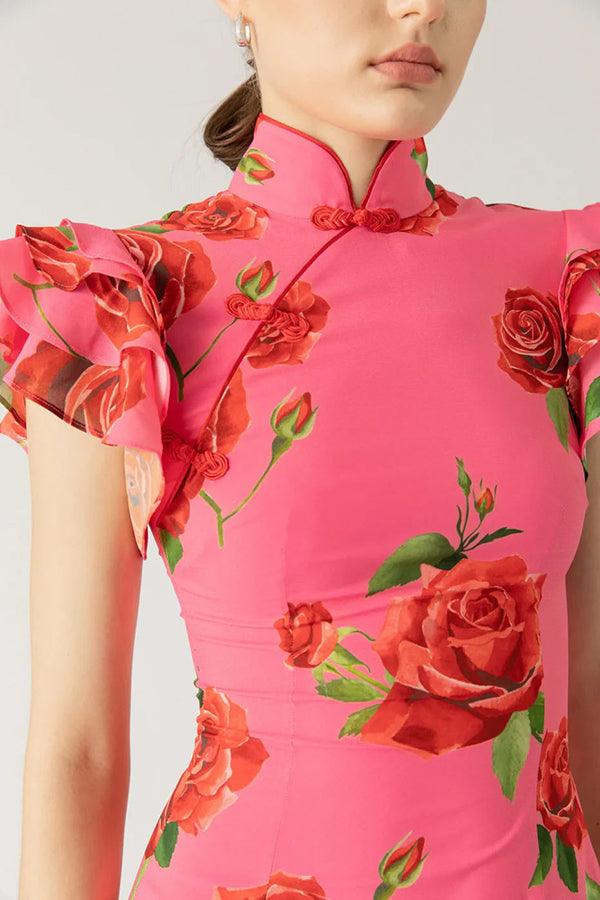 LYDIA | Floral Print Maxi Dress