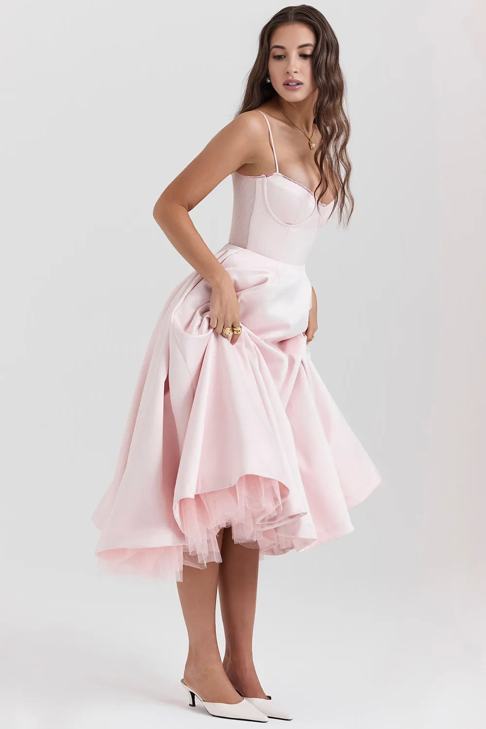 AVERY | Tulle Midi Dress