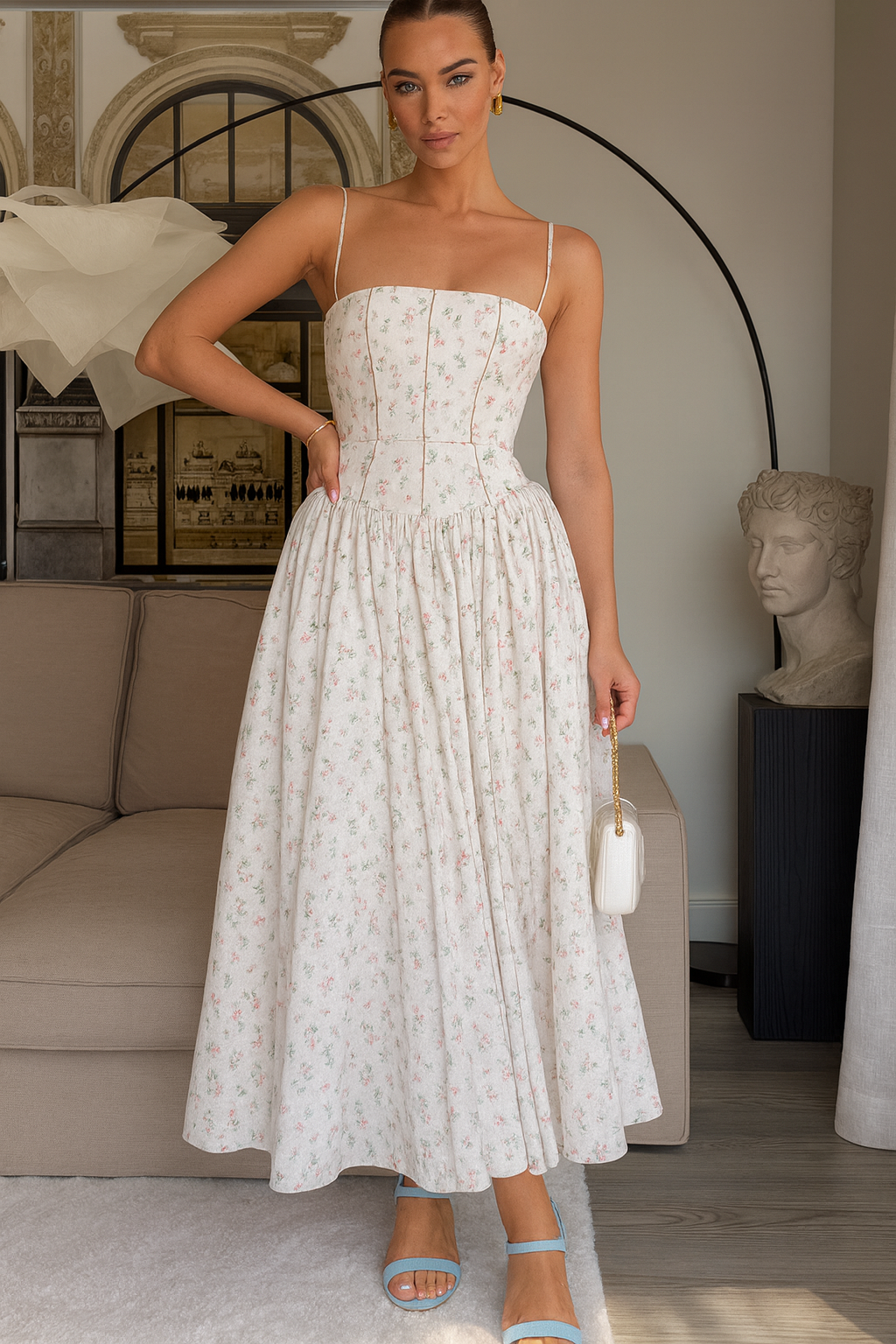 AMELIA | Cotton Maxi Sundress