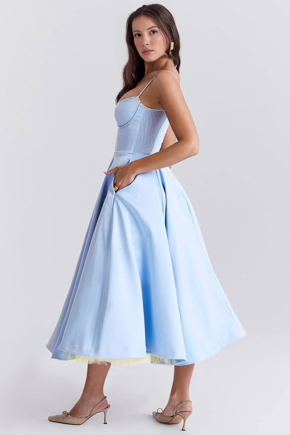 AVERY | Tulle Midi Dress