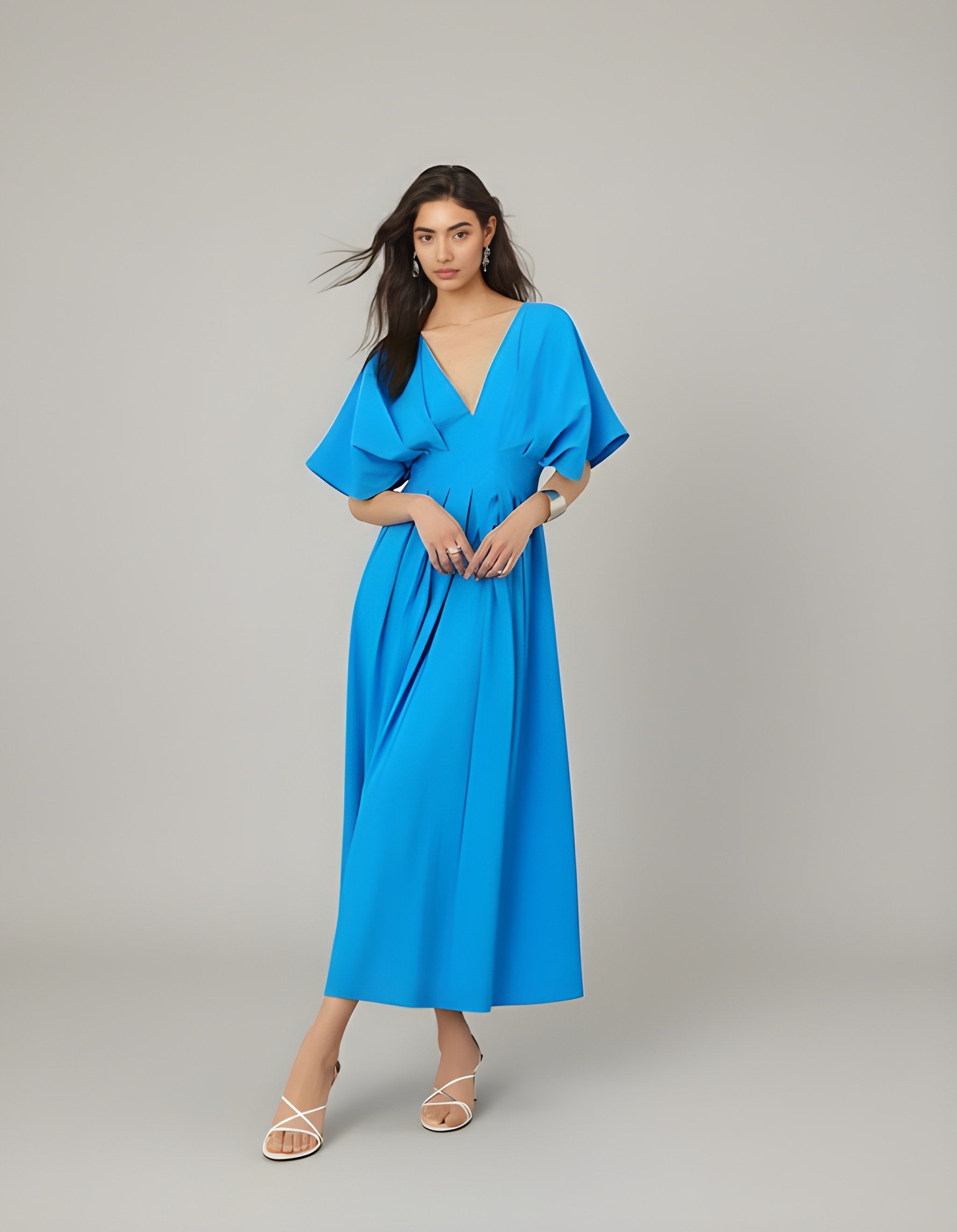 CHLOE | Short Sleeve Midi Dress