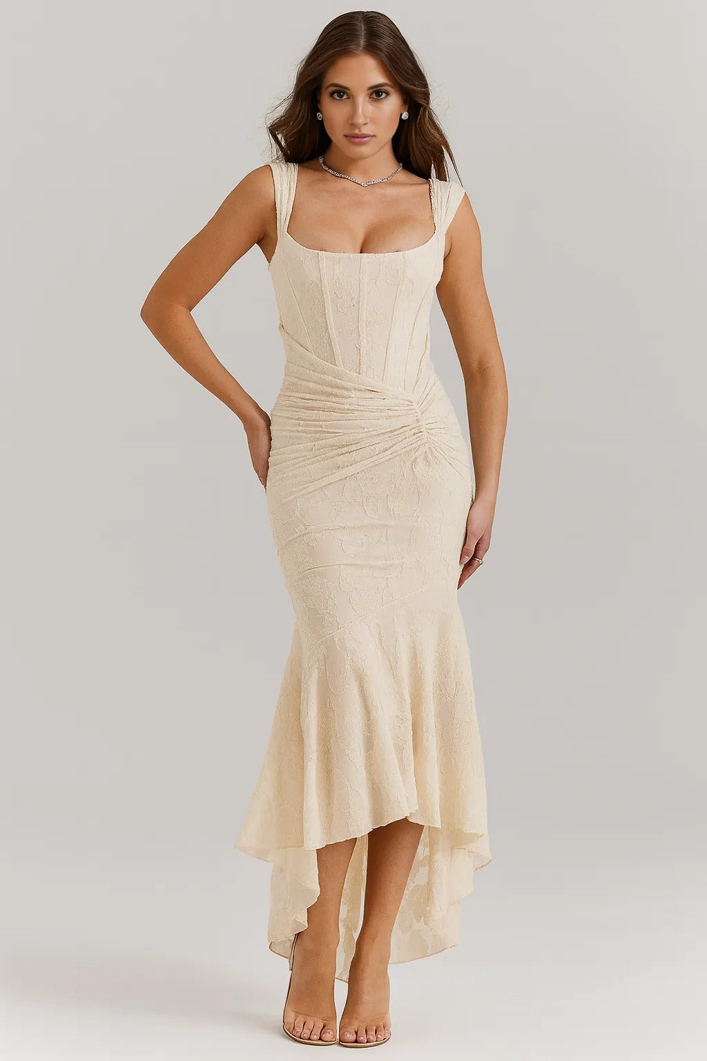 ALEXANDRA | Floral Corseted Maxi Dress