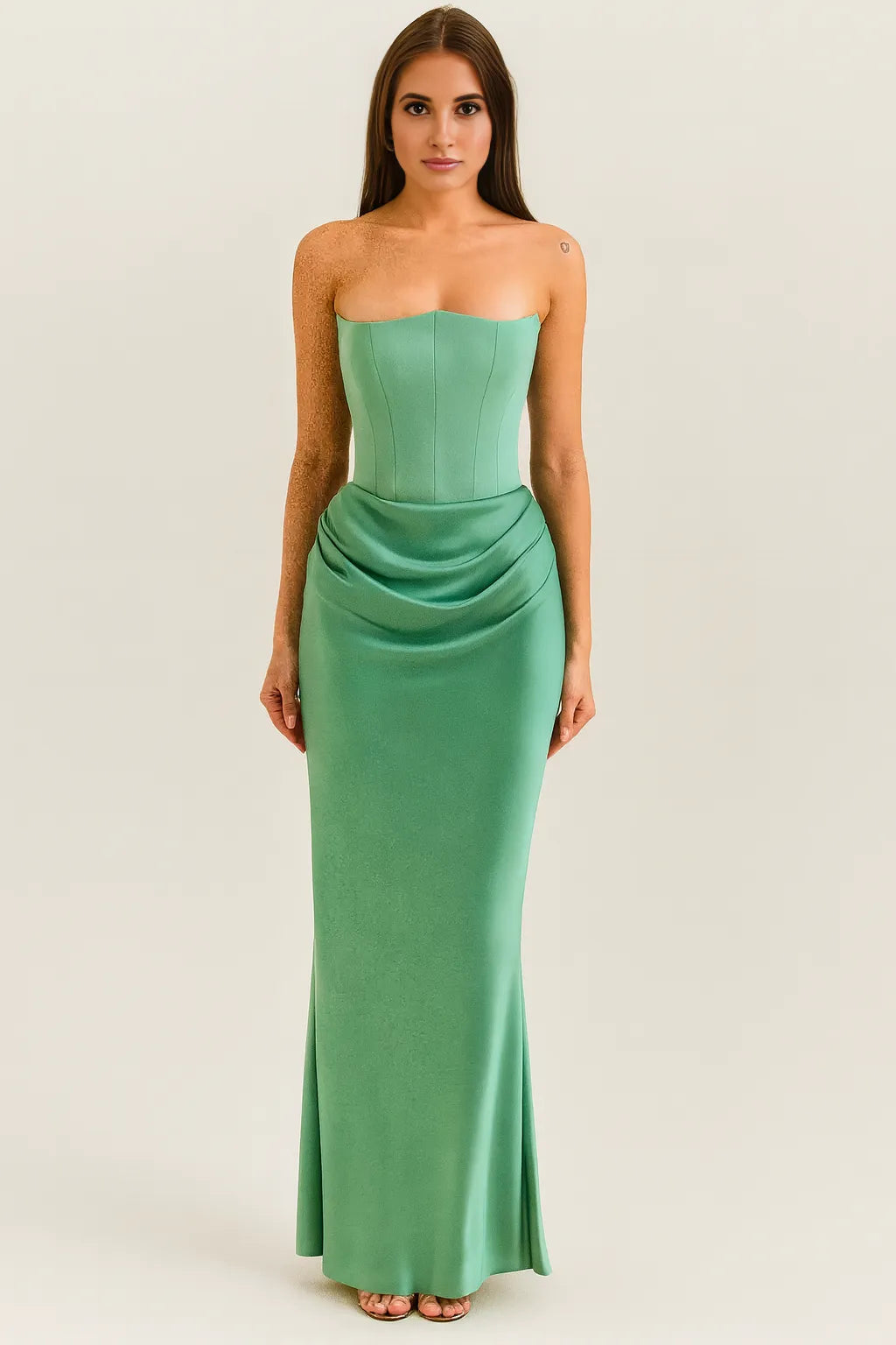AURELIA | Strapless Corset-Style Maxi Dress