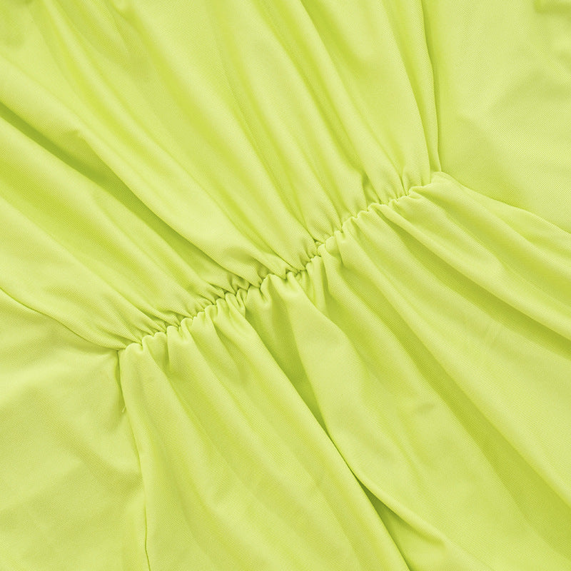 ADELIA | Deep V Halter Maxi Dress