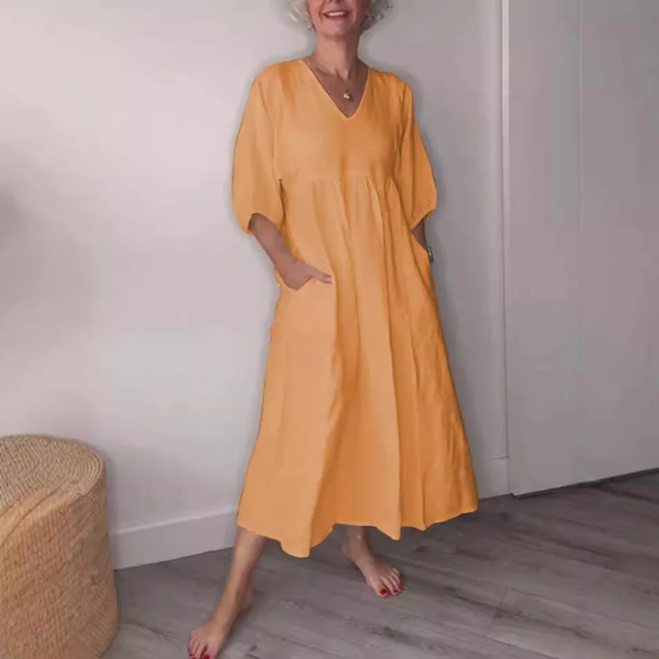 ELORA | Classic Comfort Midi Dress