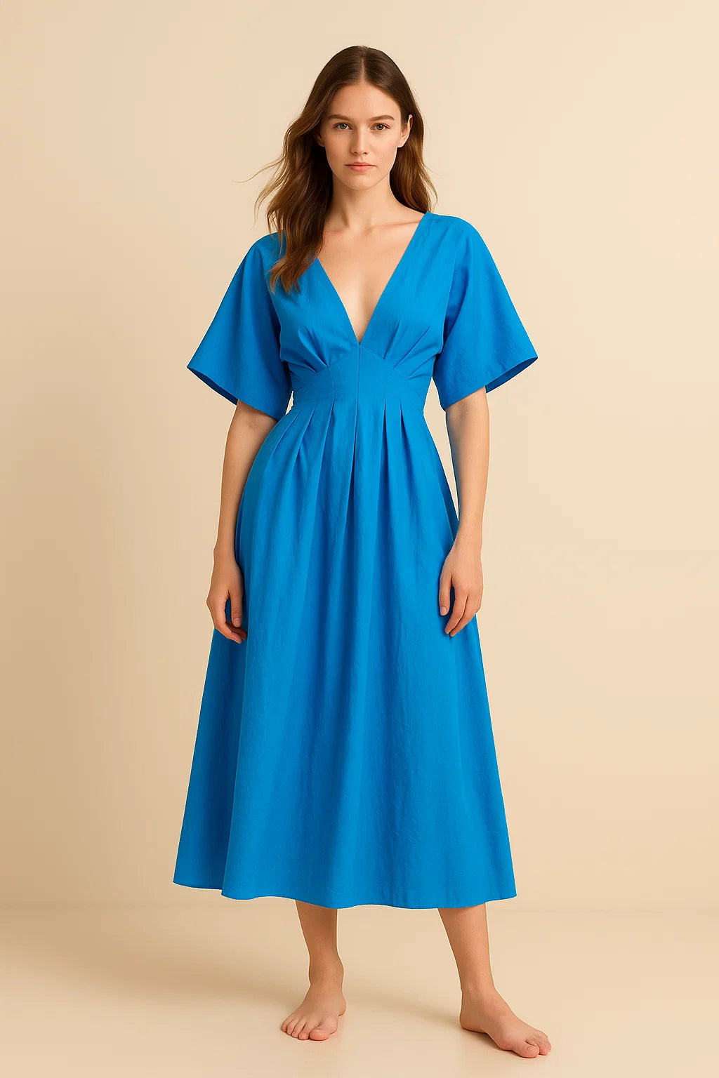 CHLOE | Short Sleeve Midi Dress