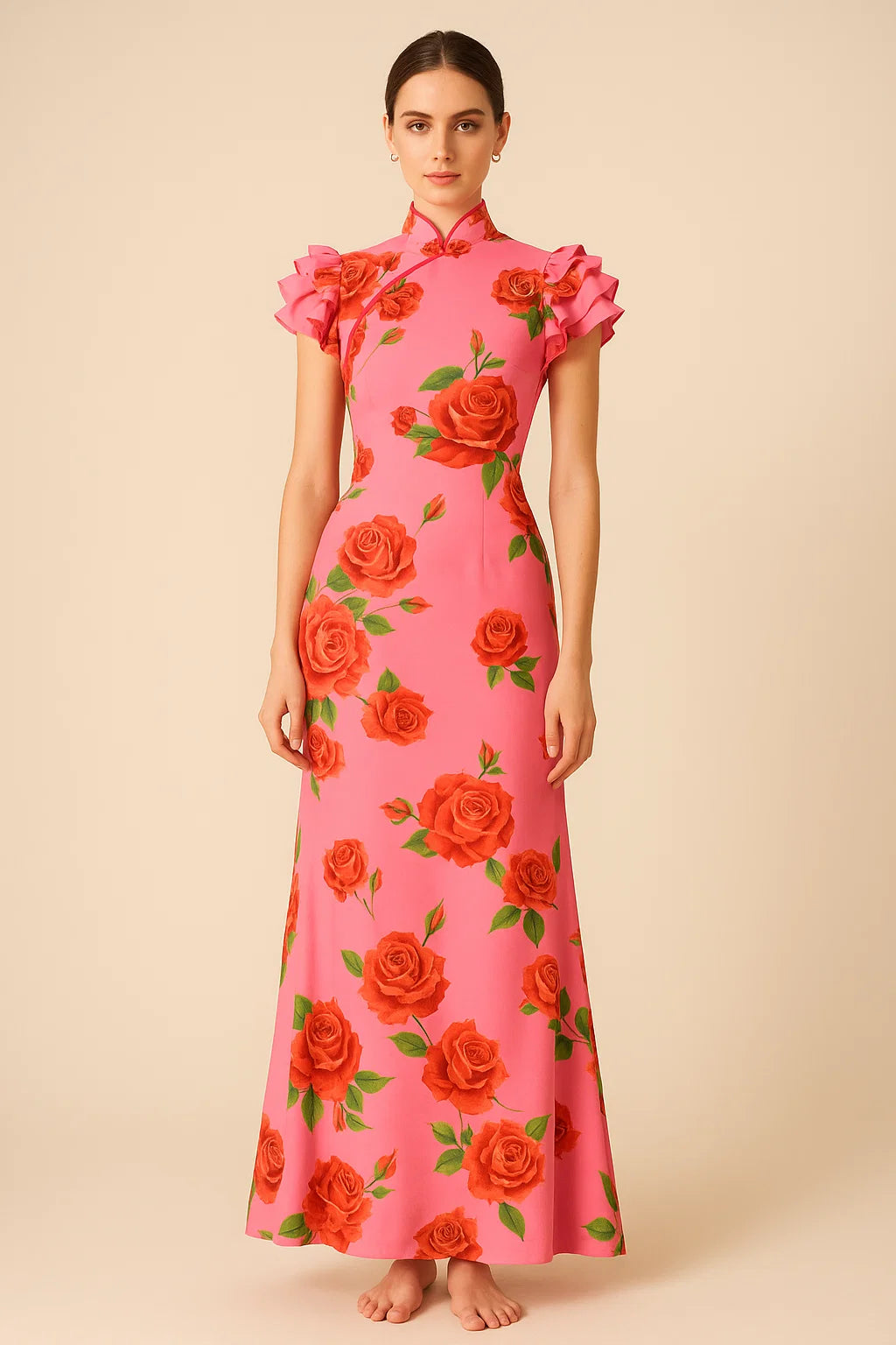 LYDIA | Floral Print Maxi Dress