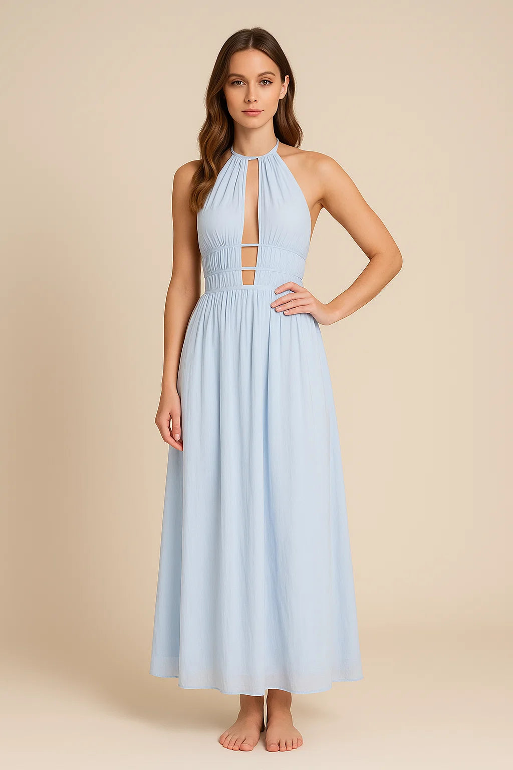 LEILANI | High Neck Maxi Dress