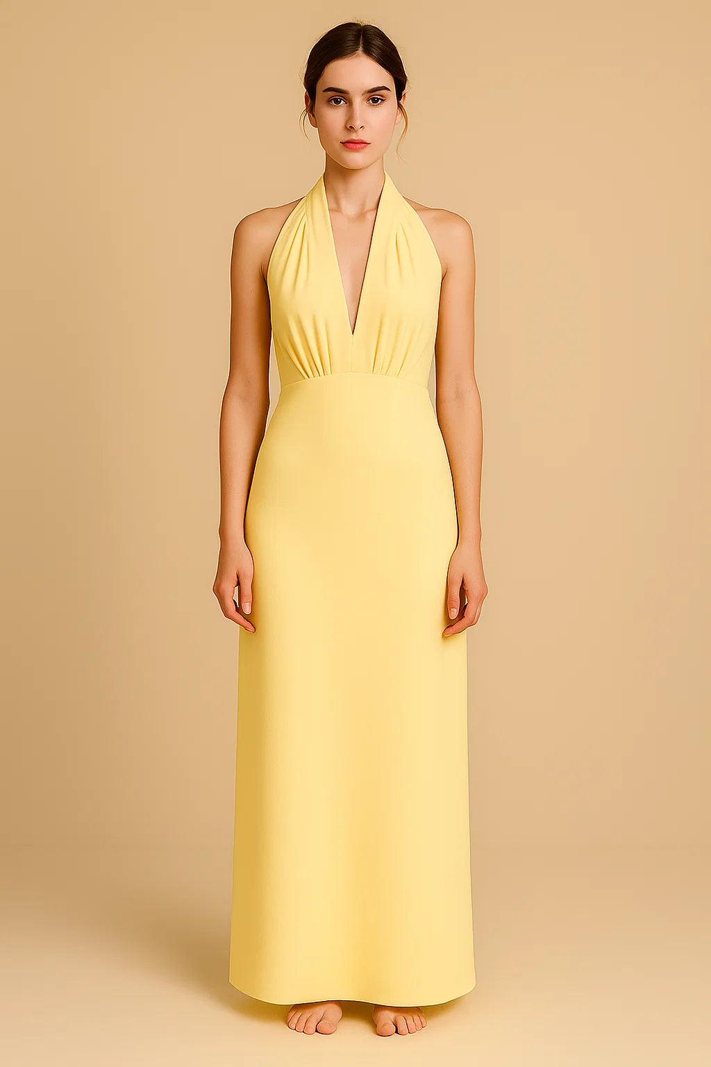 NOOSA | Open Back Halter Maxi Dress