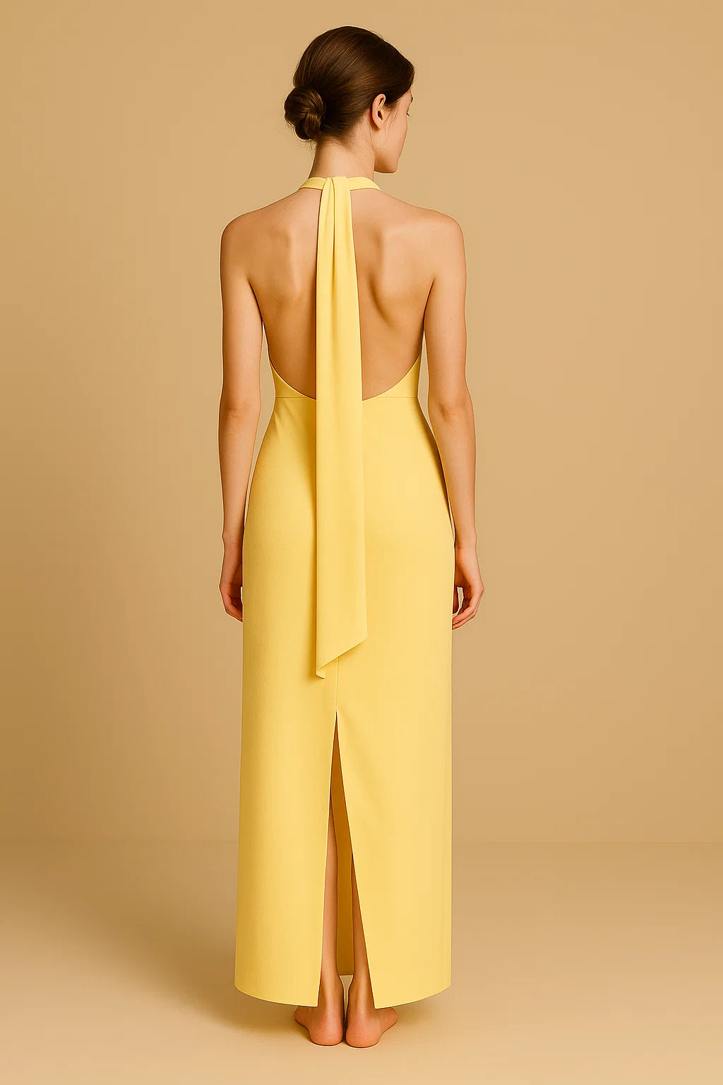 NOOSA | Open Back Halter Maxi Dress