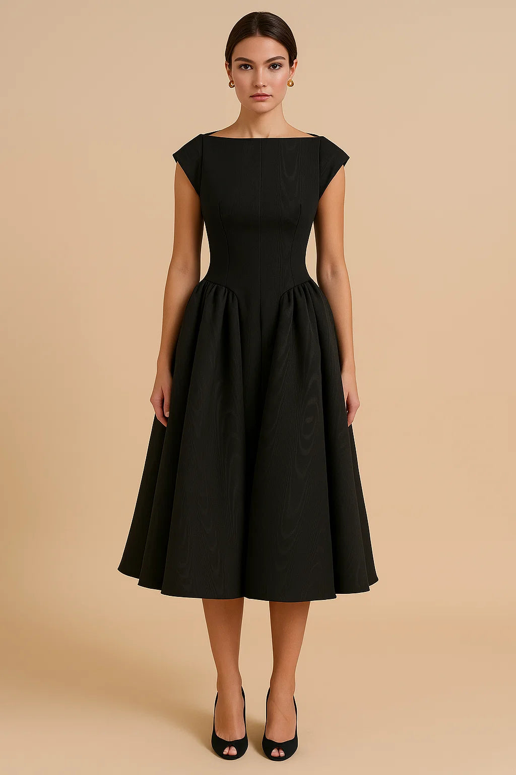 VIOLET | Satin Midi Dress