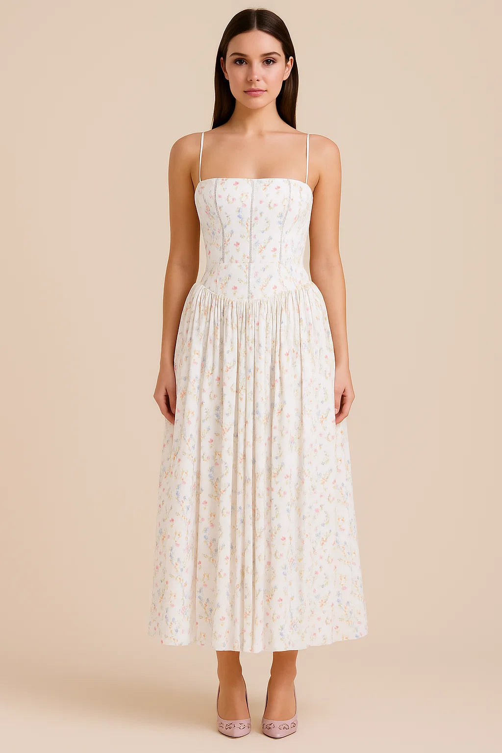 AMELIA | Cotton Maxi Sundress