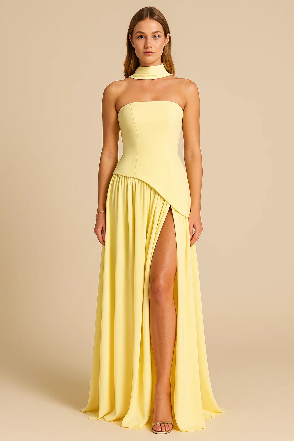 JIRAH | Scarf Maxi Dress