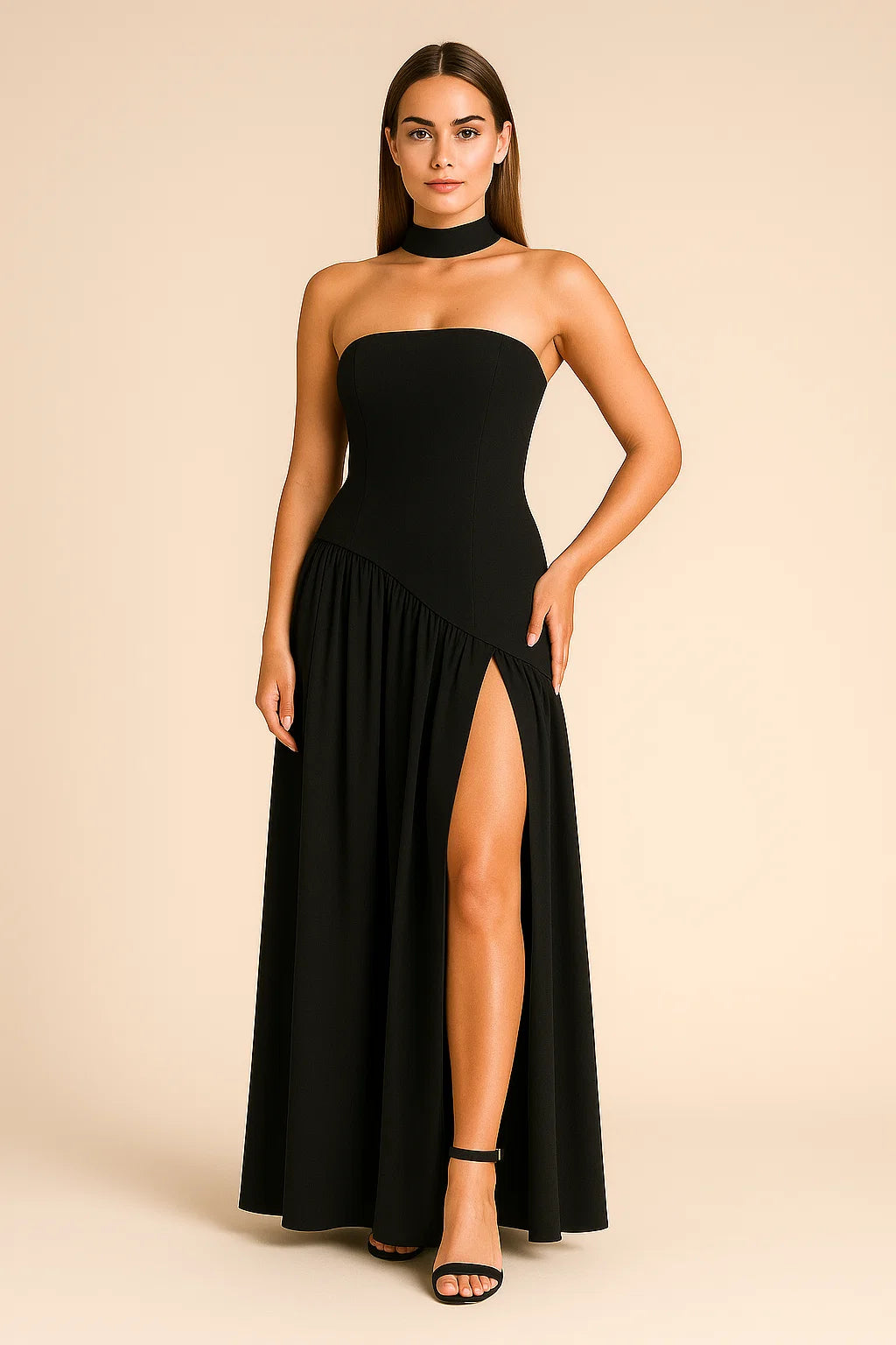 JIRAH | Scarf Maxi Dress