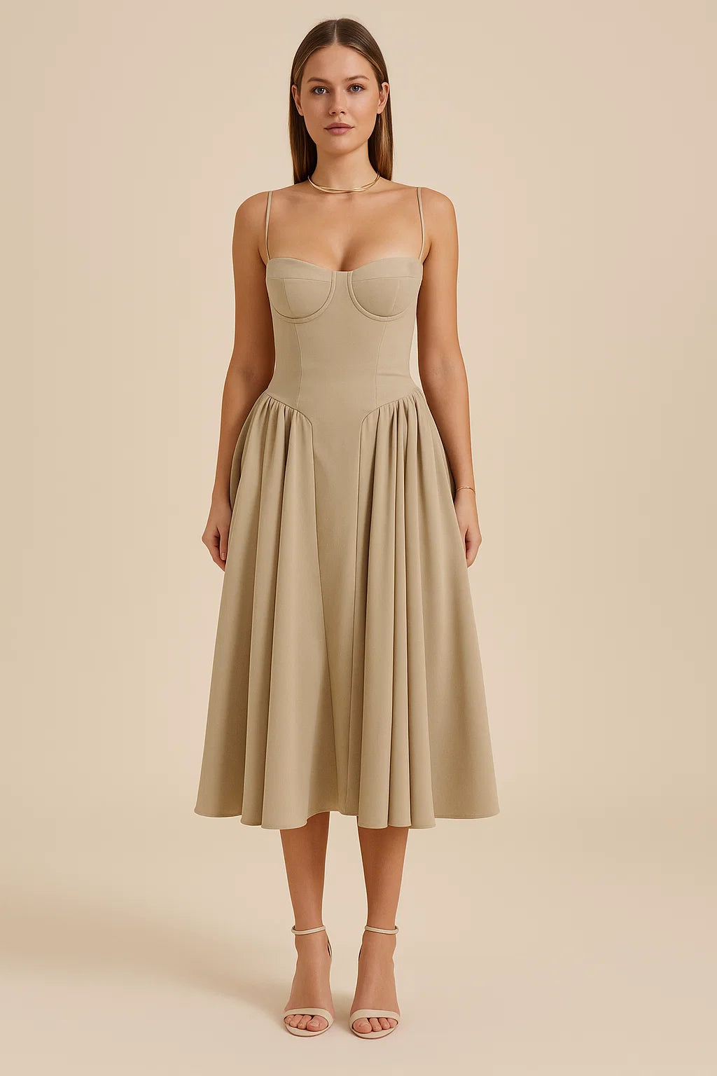 SERENA | Corset Midi Dress