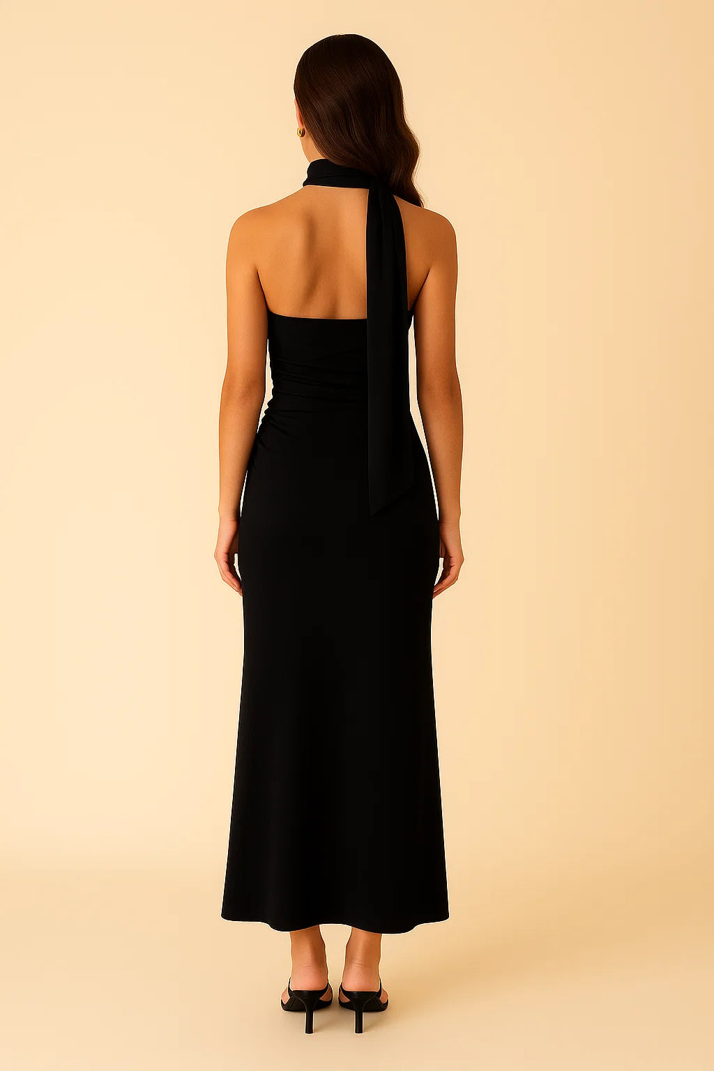 LYRIC | Scarf Neck Maxi Dress