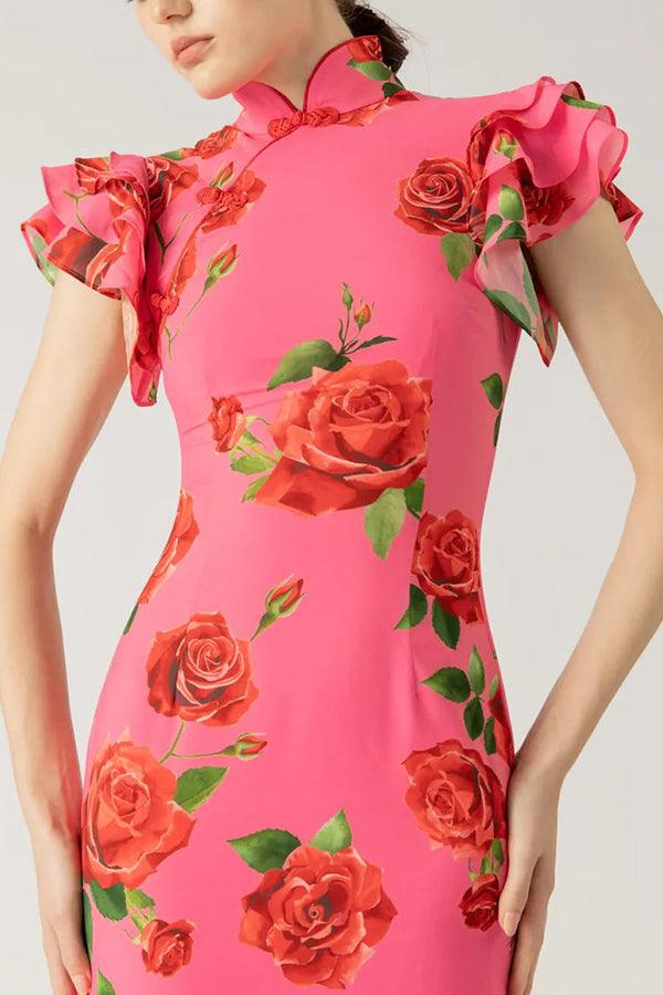 LYDIA | Floral Print Maxi Dress