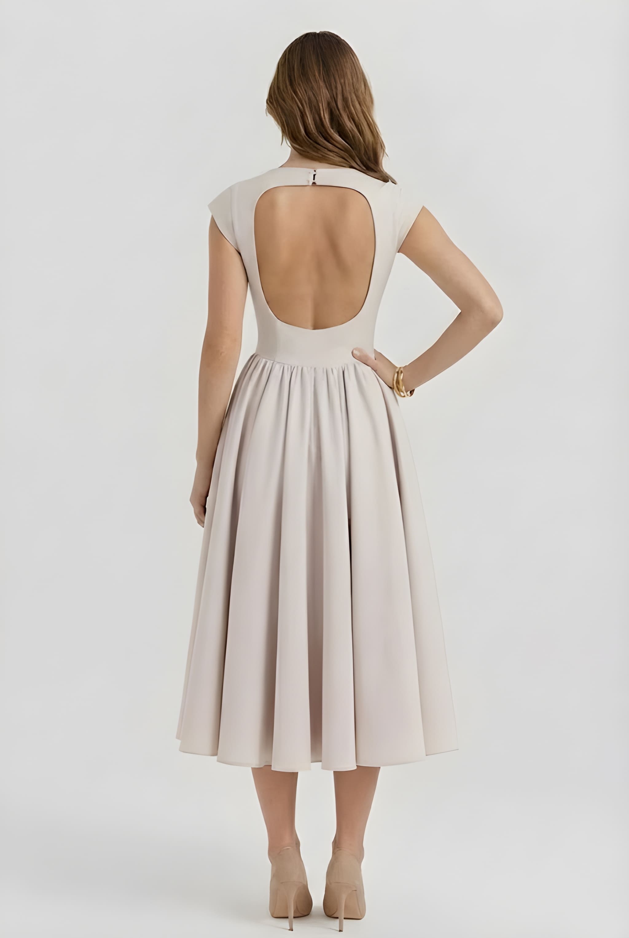 VIOLET | Satin Midi Dress