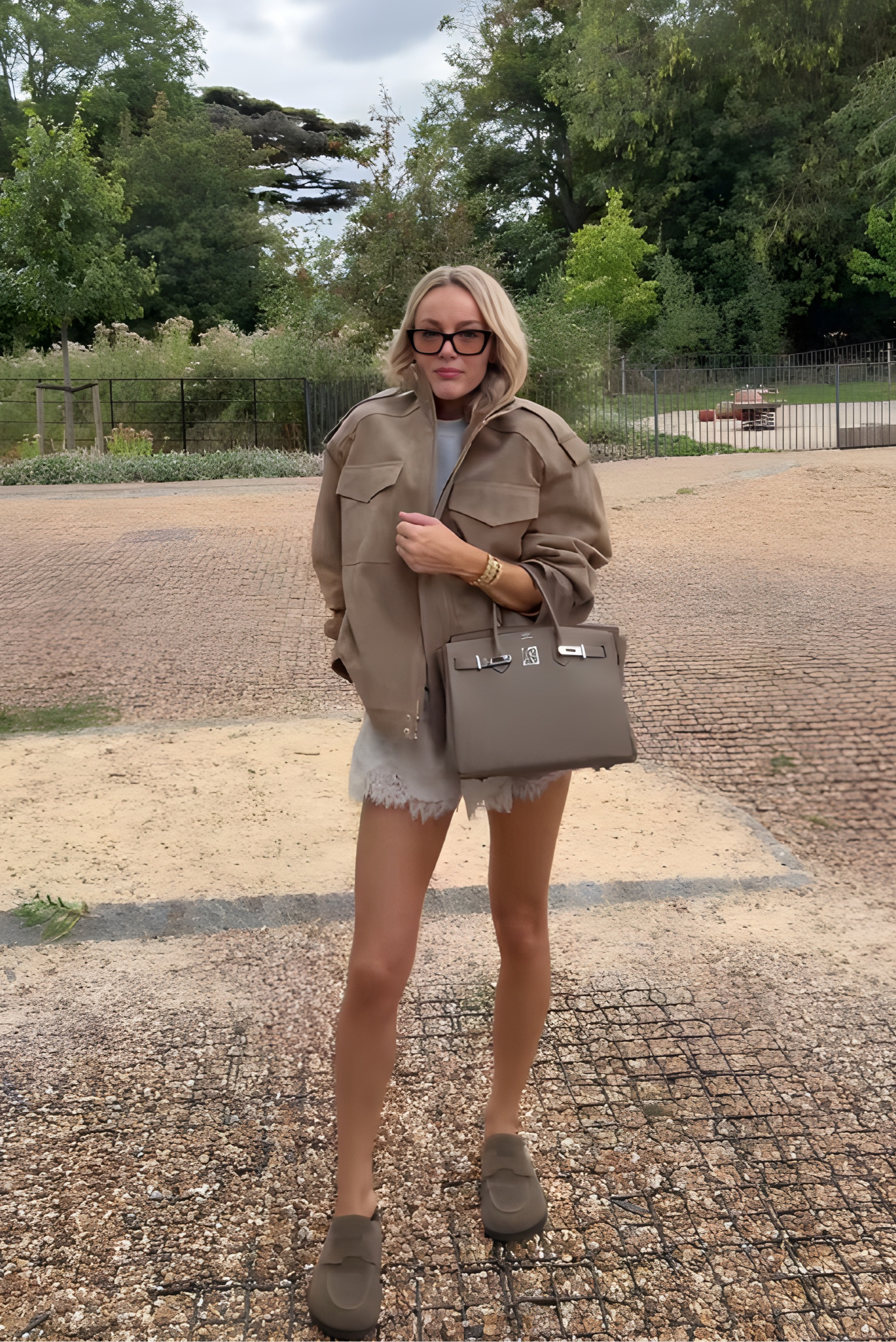 TANYA | Oversized Suede Cargo Jacket