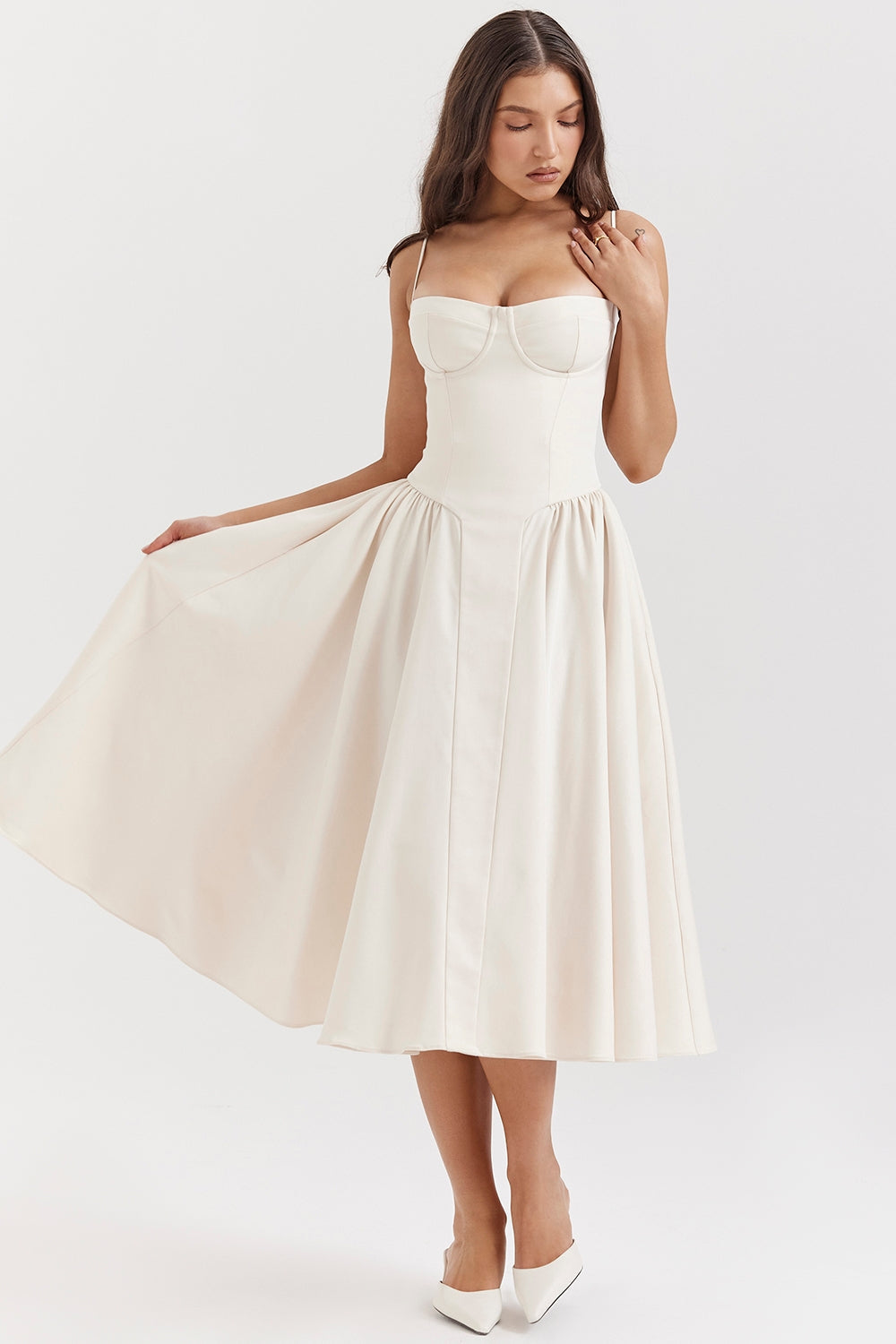 SERENA | Corset Midi Dress