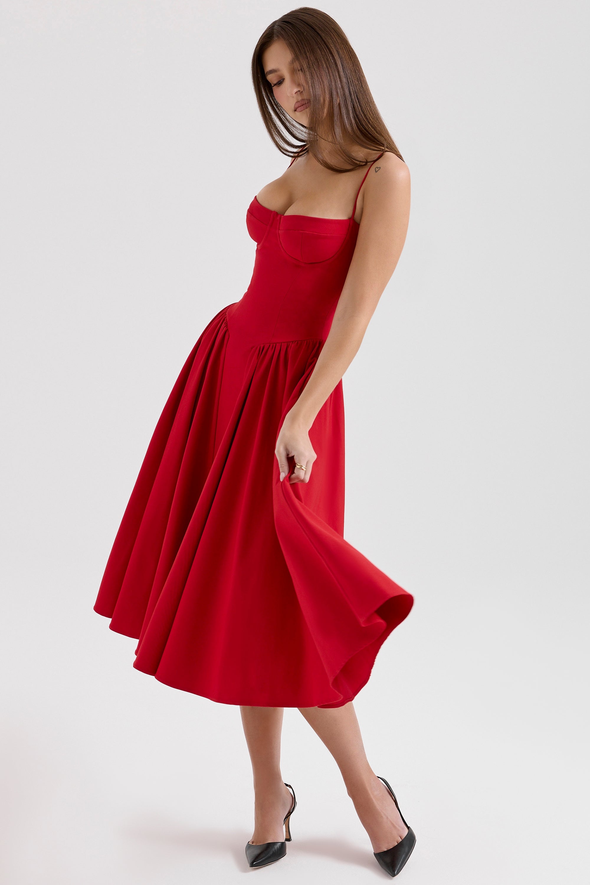 SERENA | Corset Midi Dress