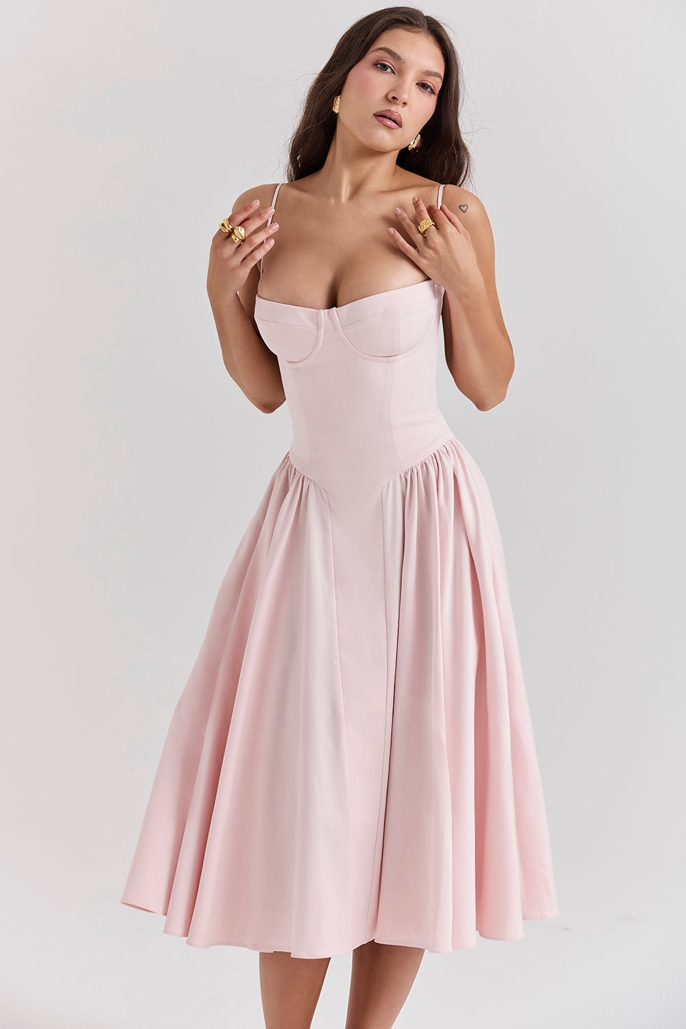SERENA | Corset Midi Dress