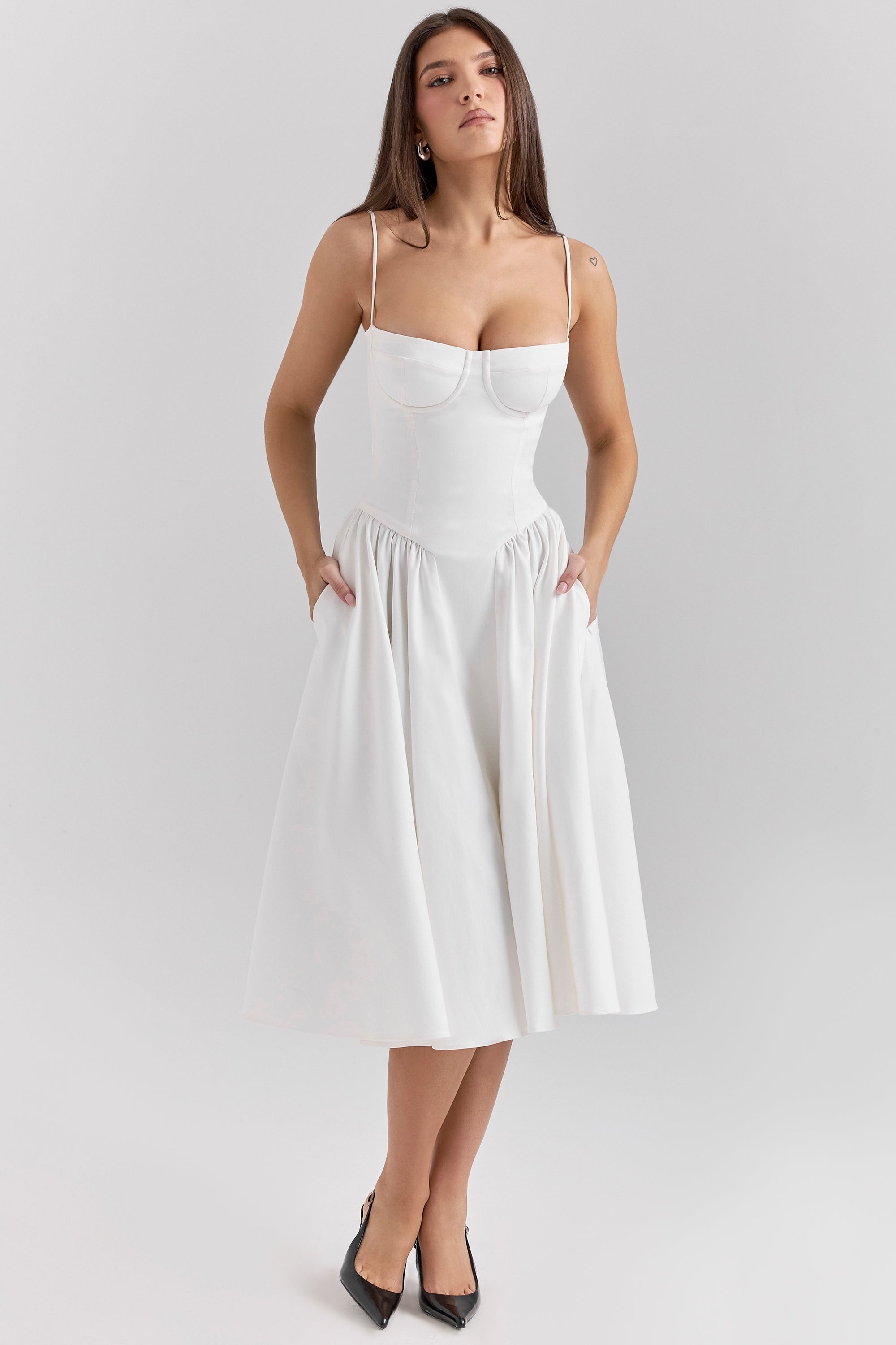 SERENA | Corset Midi Dress