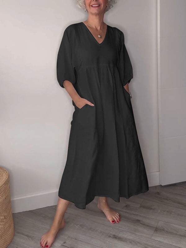 ELORA | Classic Comfort Midi Dress