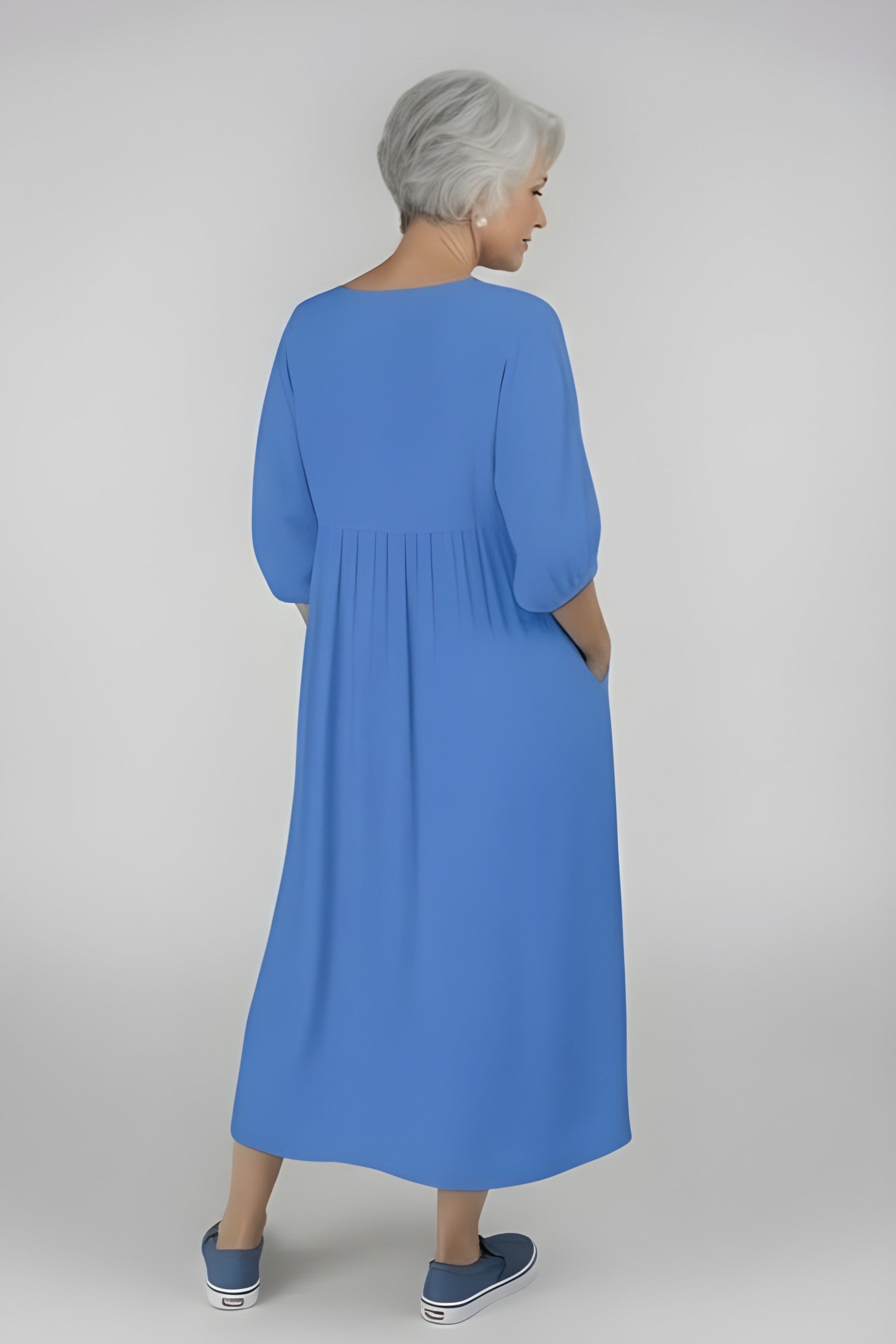 ELORA | Classic Comfort Midi Dress