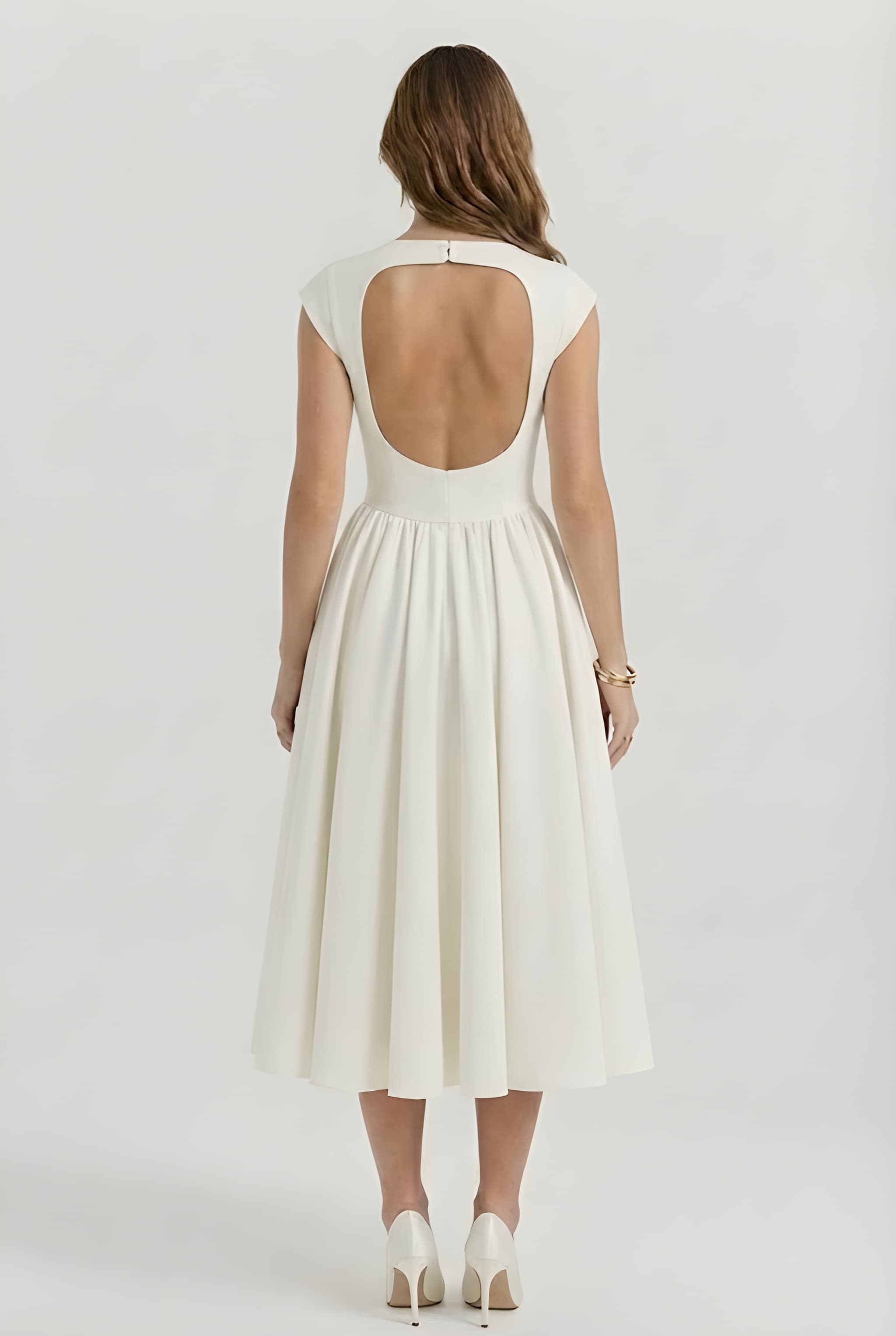 VIOLET | Satin Midi Dress