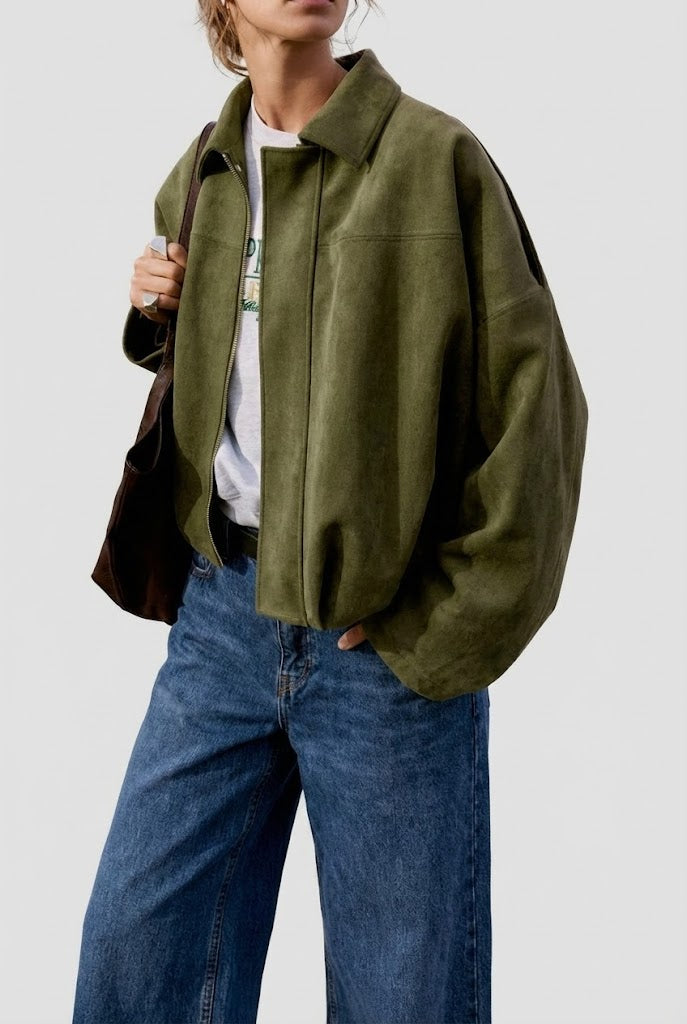 TAHLIA | Elegant Suede Loose Jacket