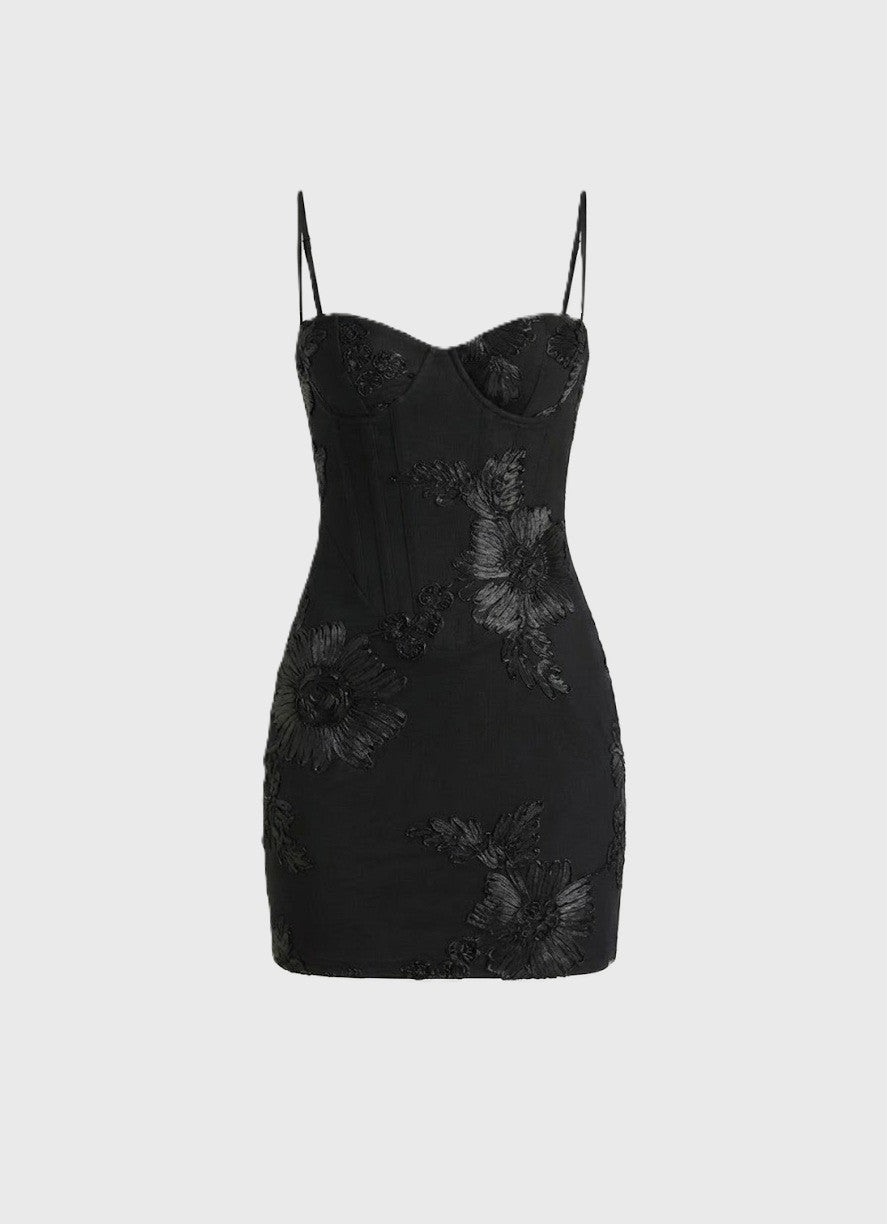 EMMA | Strapless Floral Corset Dress