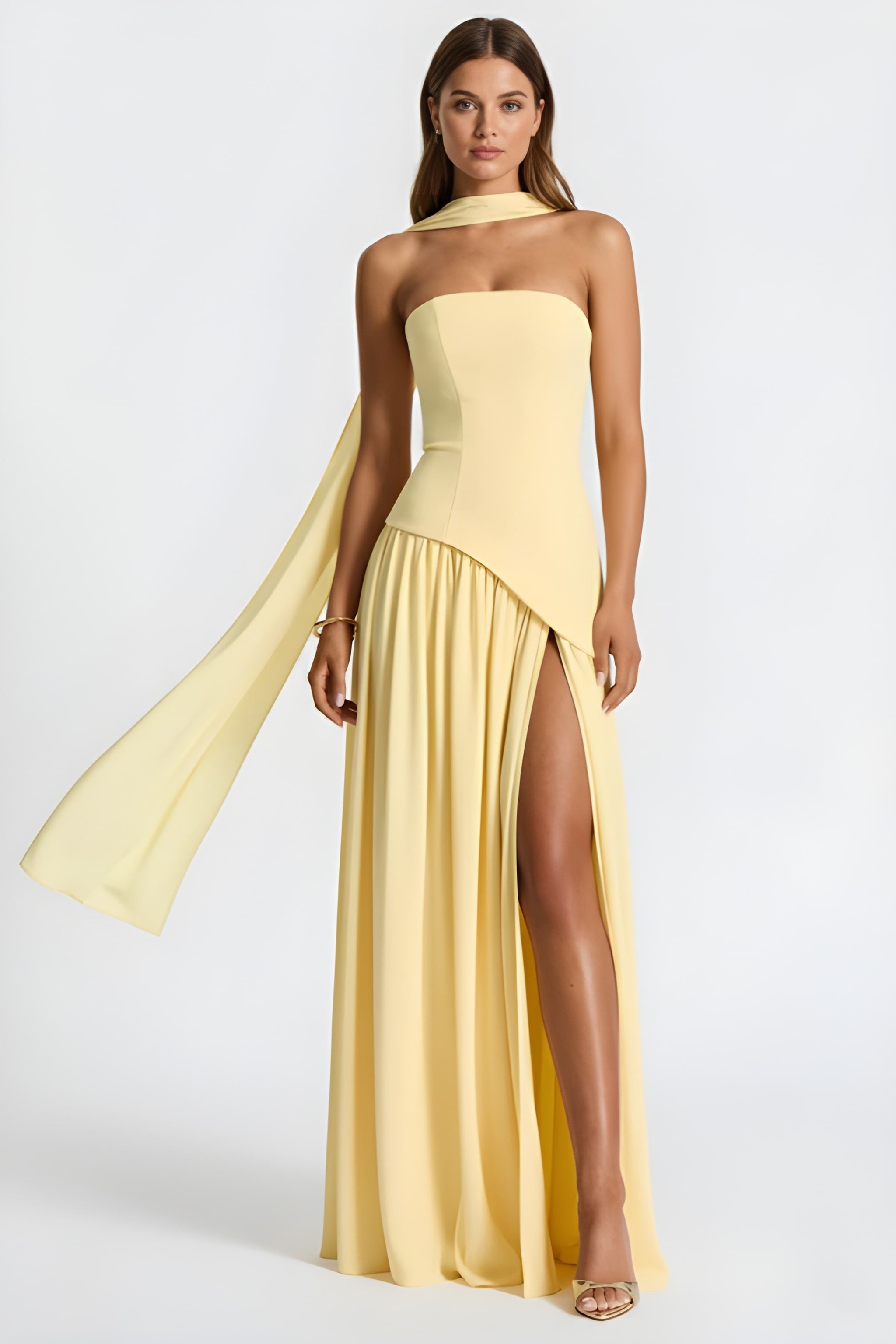 JIRAH | Scarf Maxi Dress