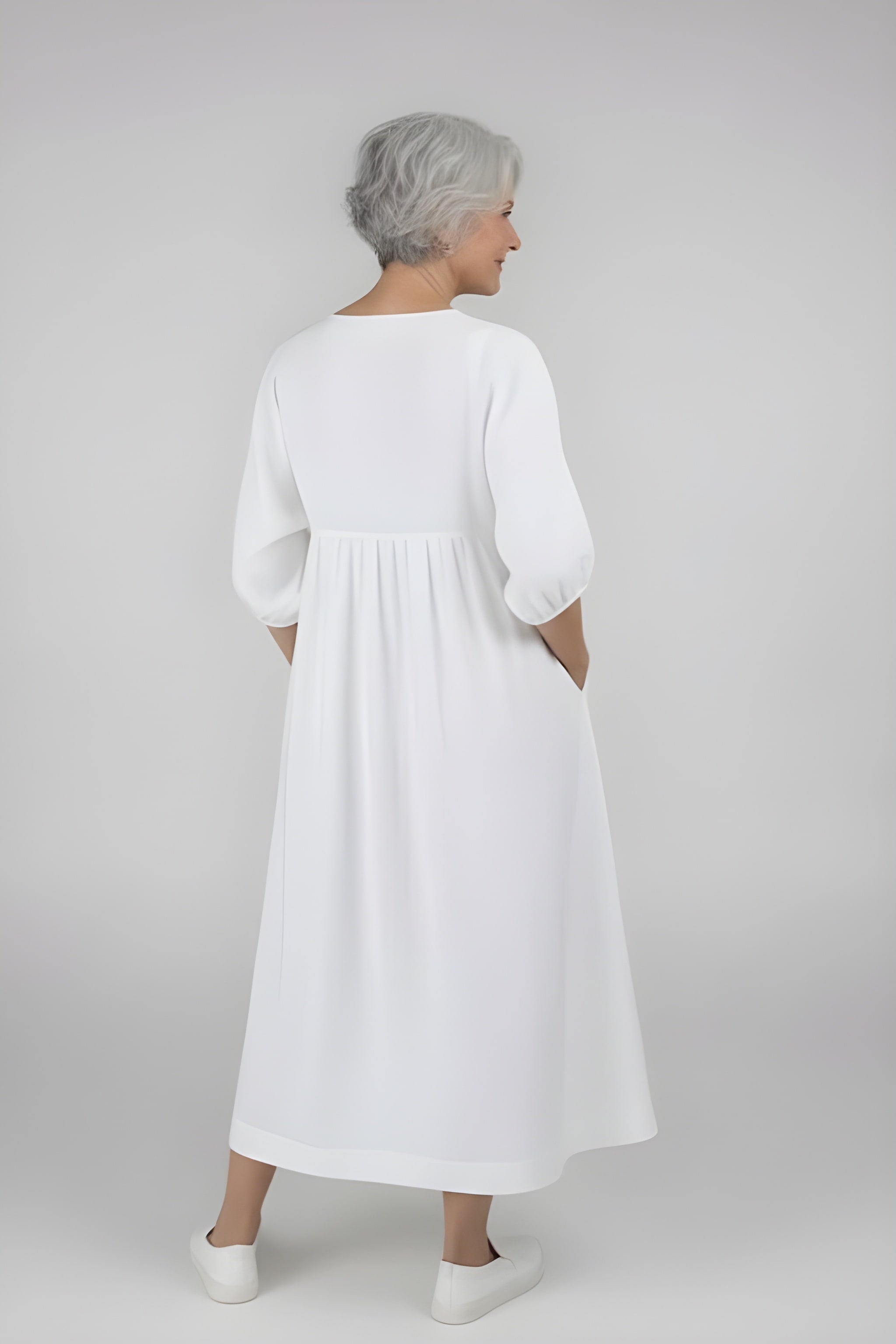 ELORA | Classic Comfort Midi Dress