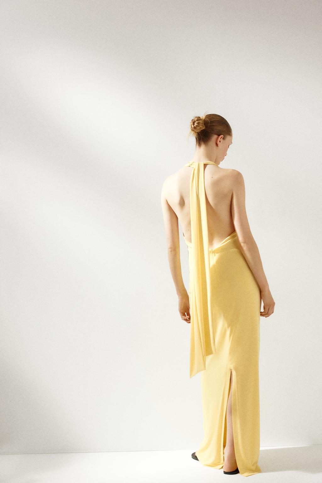 NOOSA | Open Back Halter Maxi Dress