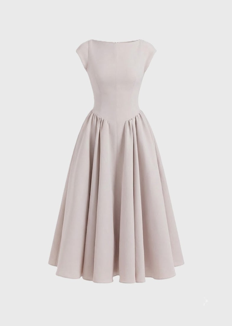 VIOLET | Satin Midi Dress