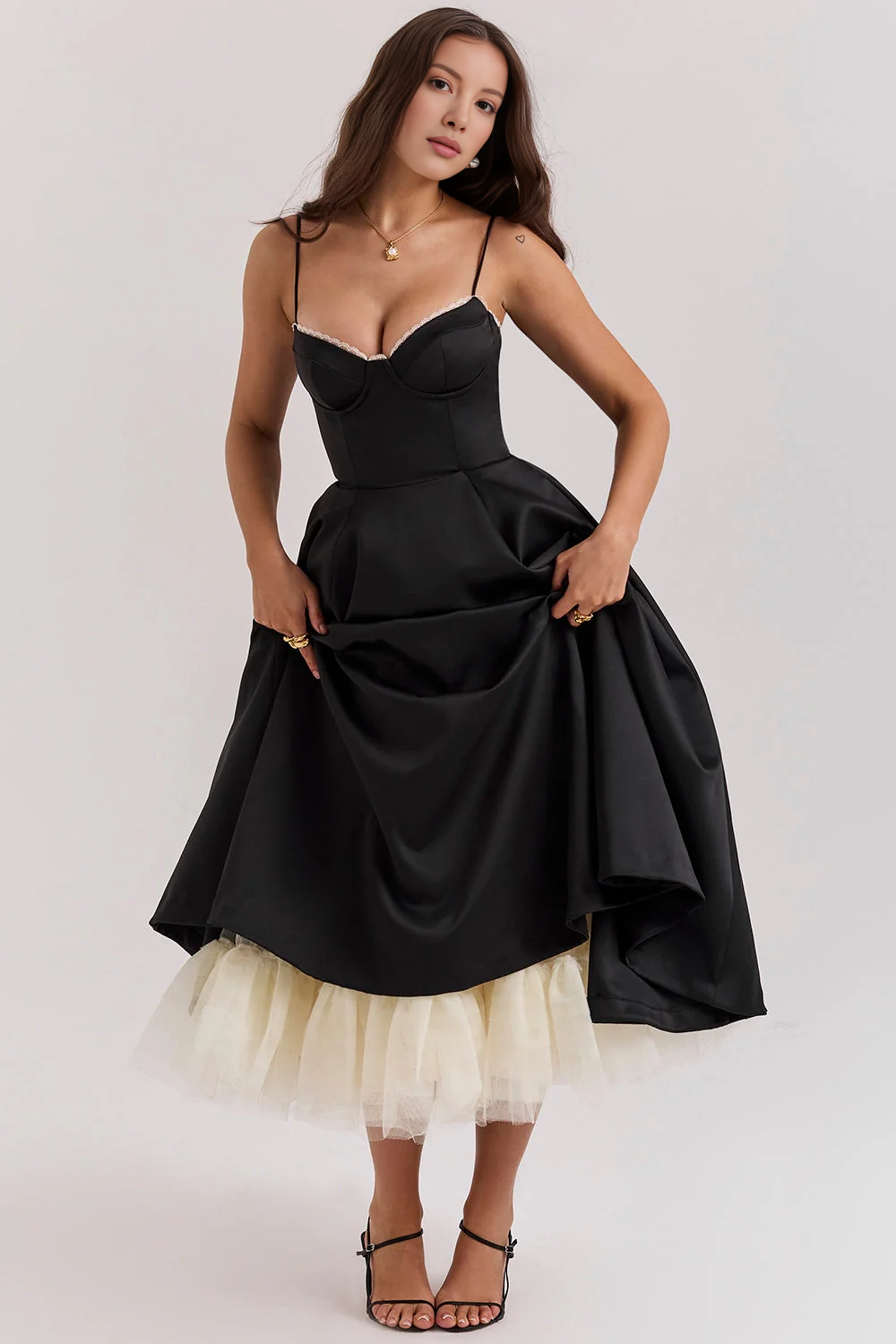 AVERY | Tulle Midi Dress