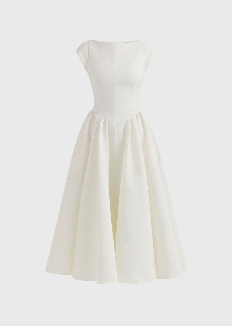 VIOLET | Satin Midi Dress