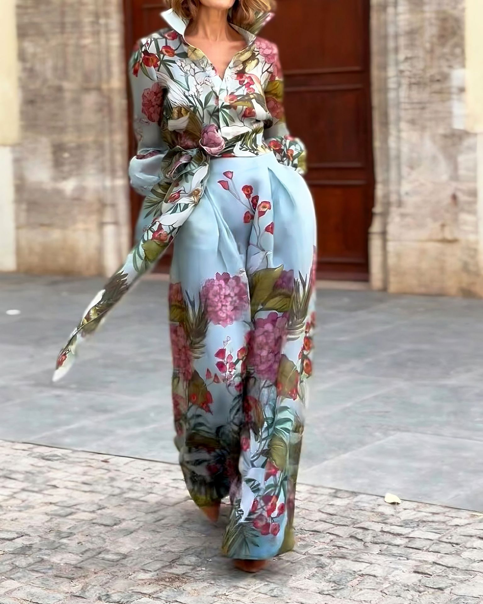 JAIMY | Elegant Two-Piece Shirt And Skirt Set