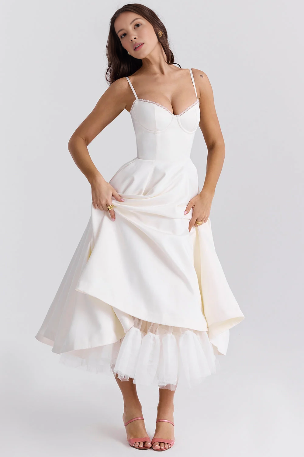 AVERY | Tulle Midi Dress
