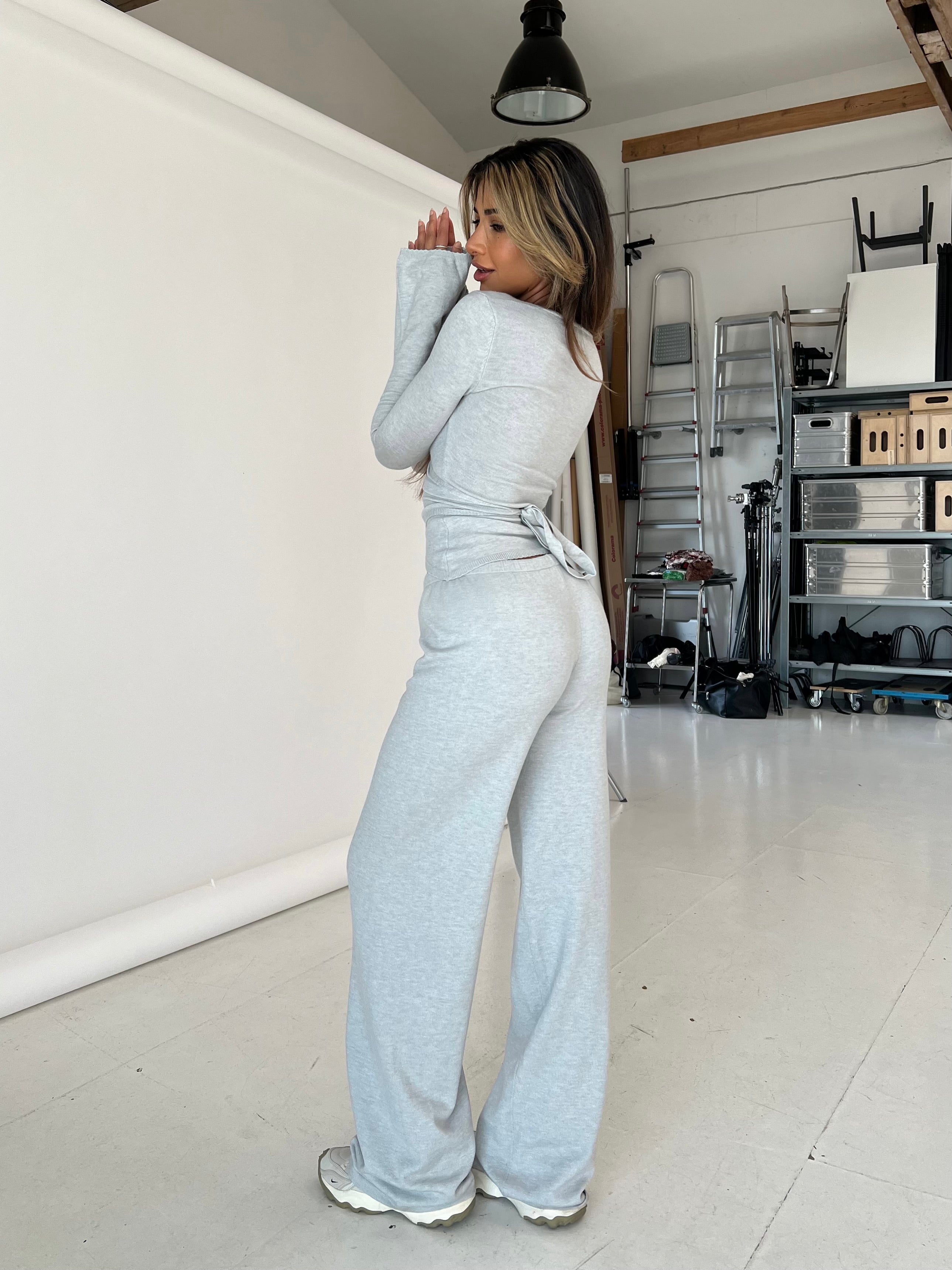 SOLENE | Soft Knit Wrap Top