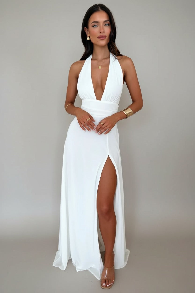 AUBREY | Side Slit Maxi Dress