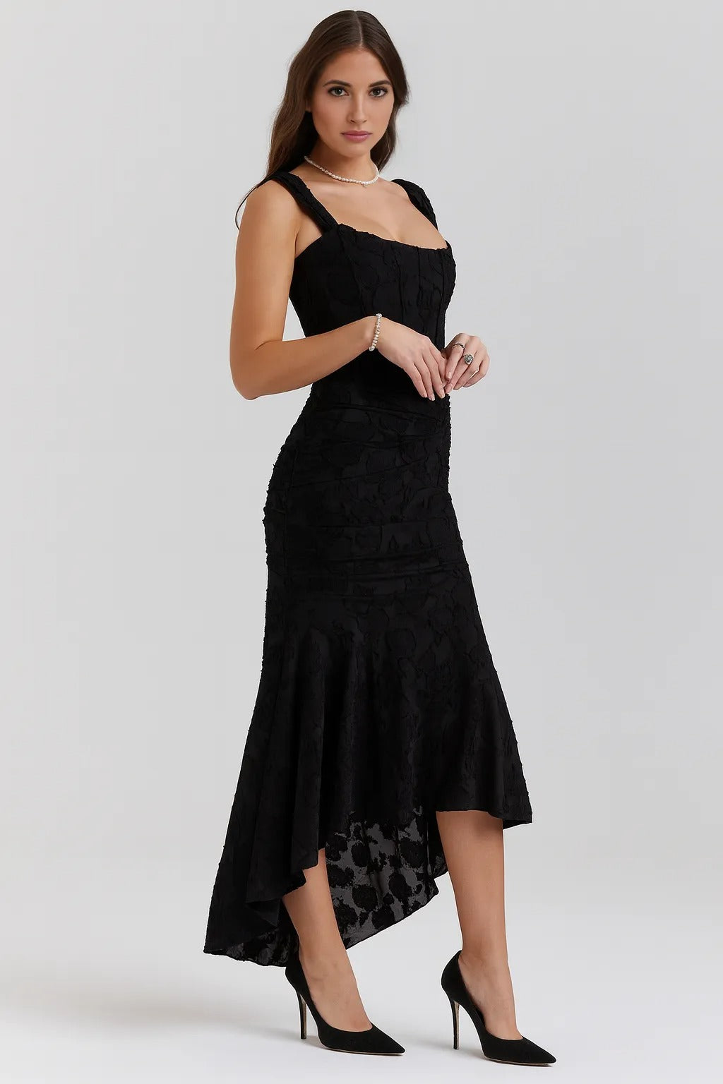 ALEXANDRA | Floral Corseted Maxi Dress