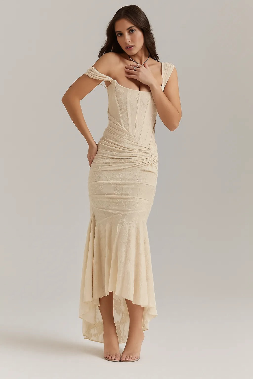 ALEXANDRA | Floral Corseted Maxi Dress