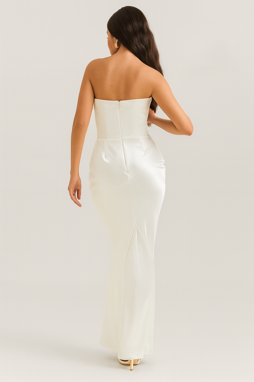 AURELIA | Strapless Corset-Style Maxi Dress
