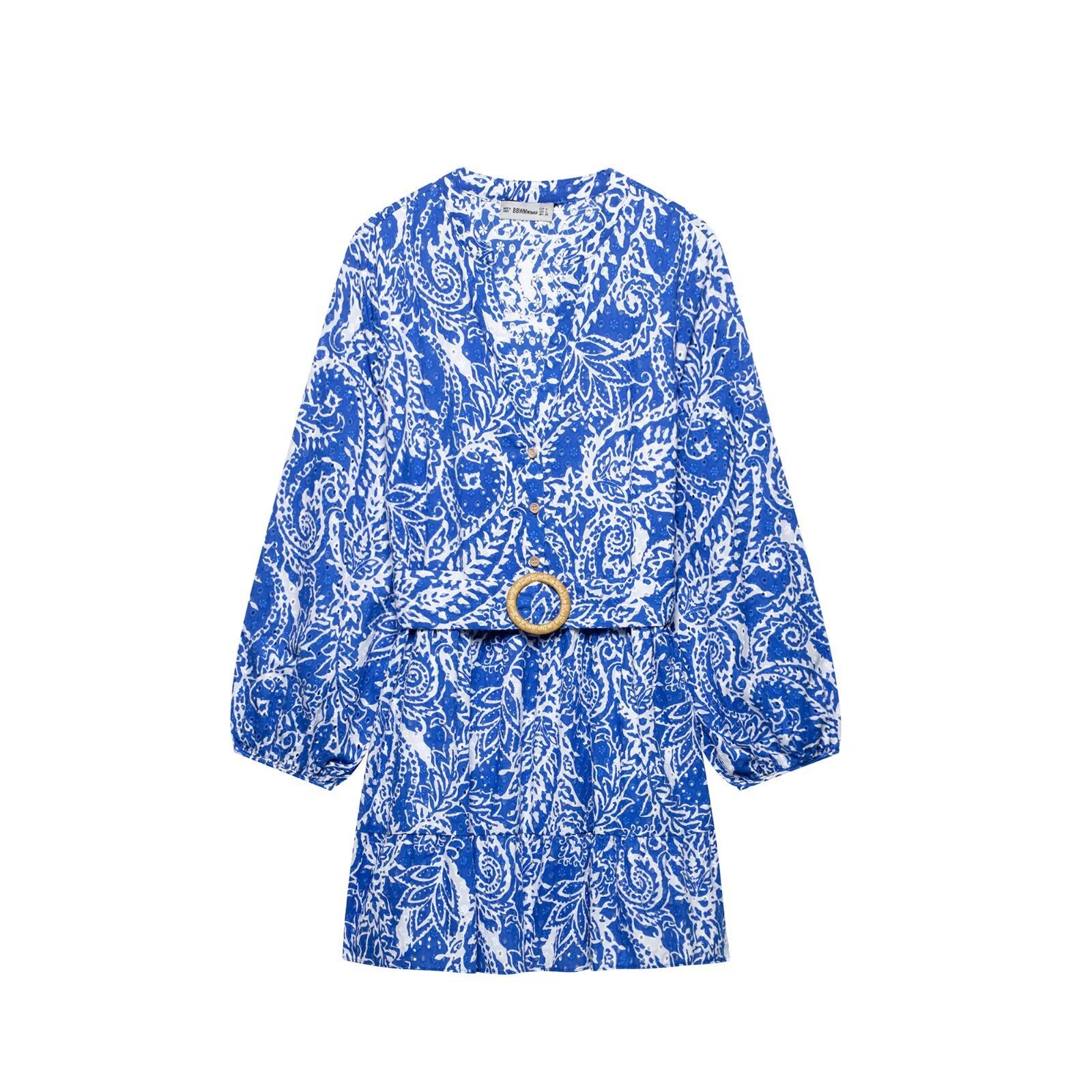 CHARLOTTE | Boho Belted Mini Dress