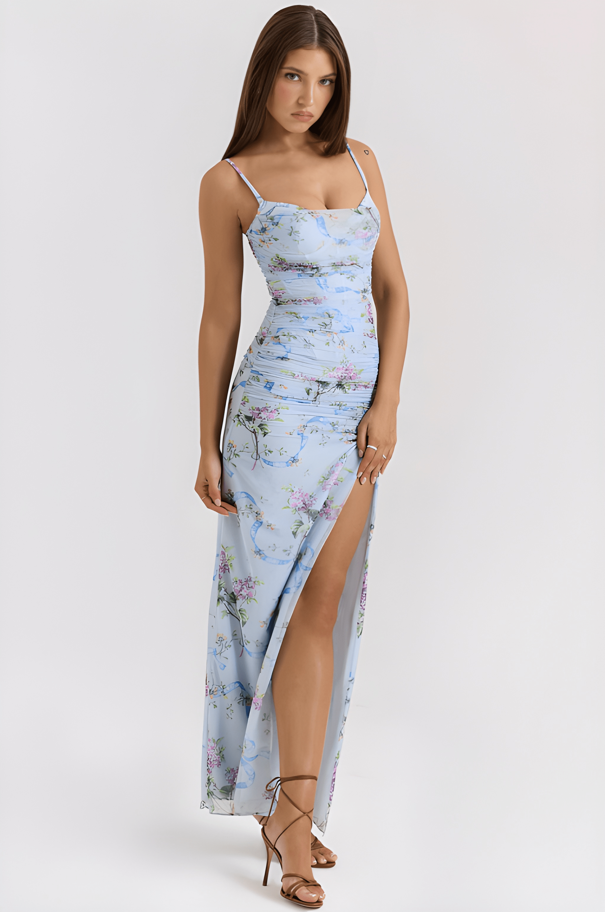 FREYA | Blue Floral Print Maxi Dress