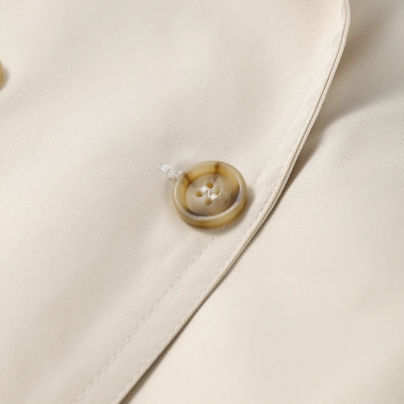 SOPHIE | High-Collar Short Trench Coat