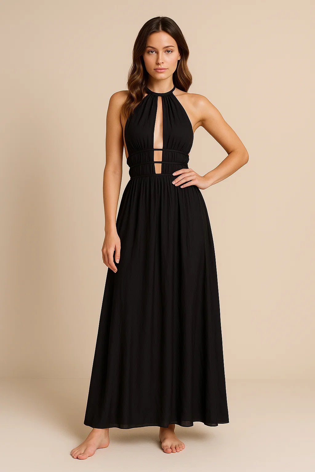 LEILANI | High Neck Maxi Dress